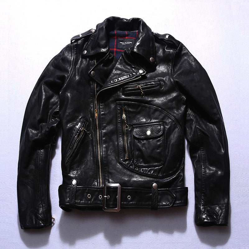 Men's Horse Leather Biker's Jacket