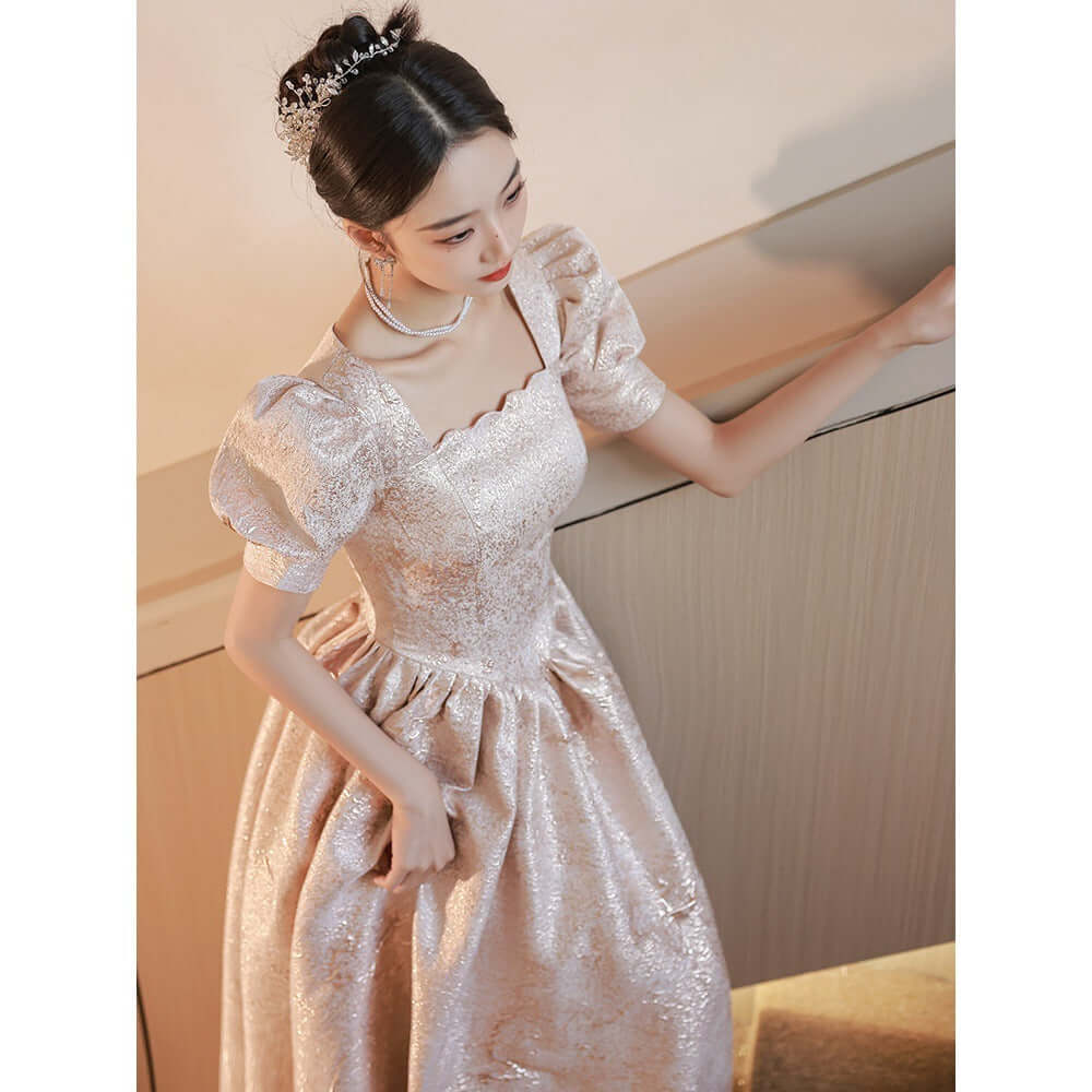 Women's Champagne Evening Dress UK