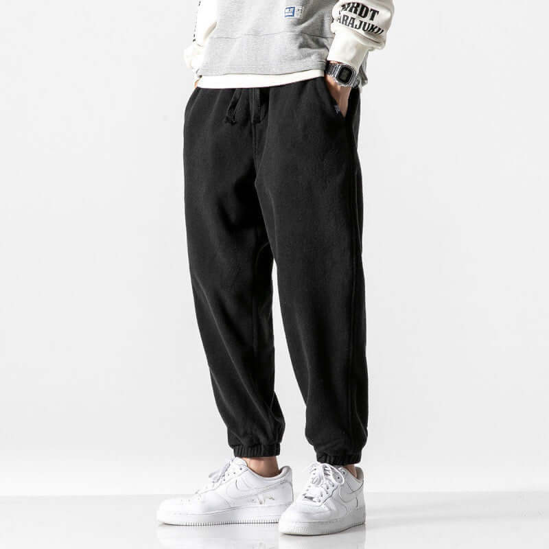 Plus Fleece Casual Trousers
