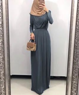 Rania Abaya – Elegant V-Neck Abaya Dress