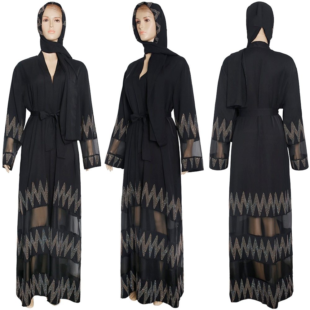 Two Piece Simple Cardigan Abaya