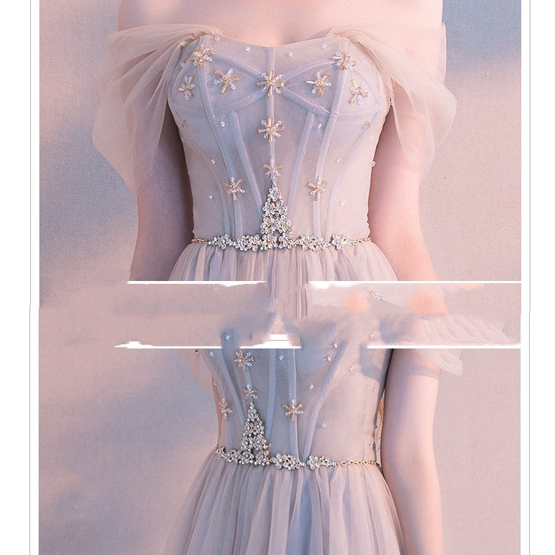Summer Fairy Bridesmaid Dress - Gray