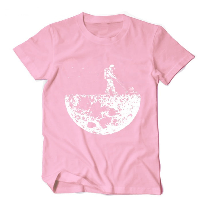 Moon Design T-Shirt - Pink