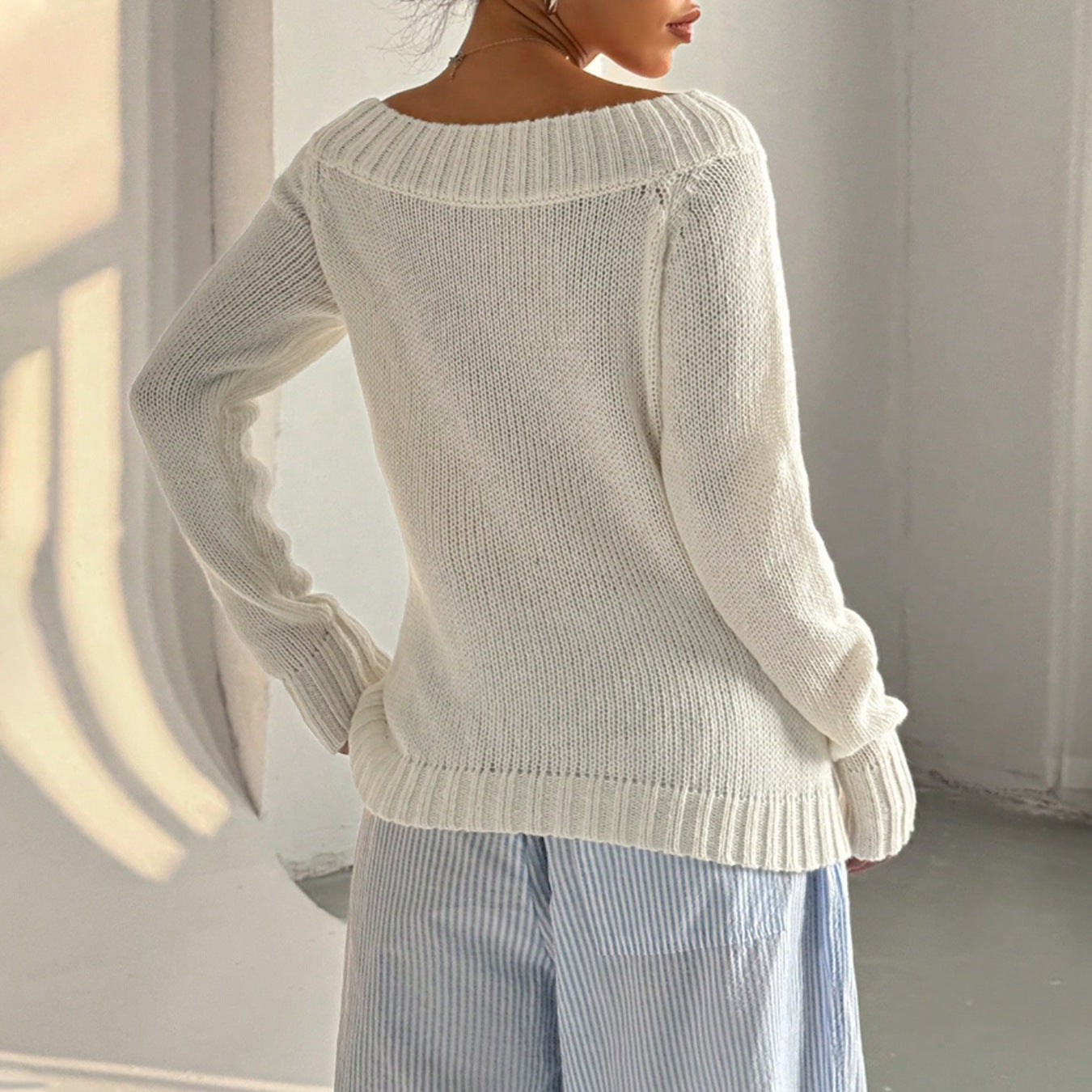 Women's Autumn Knit Casual | Drop Shoulder