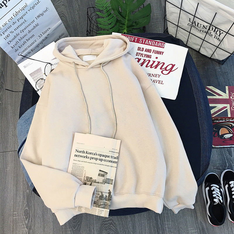 Women And Men's Solid Color Hoodie