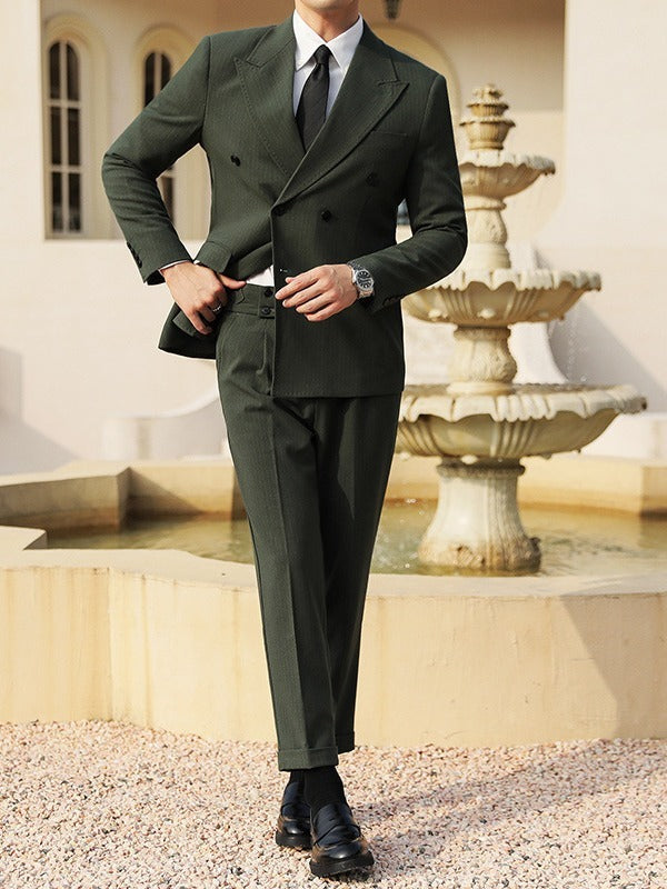 Autumn Double Breasted Warm Suit for Men