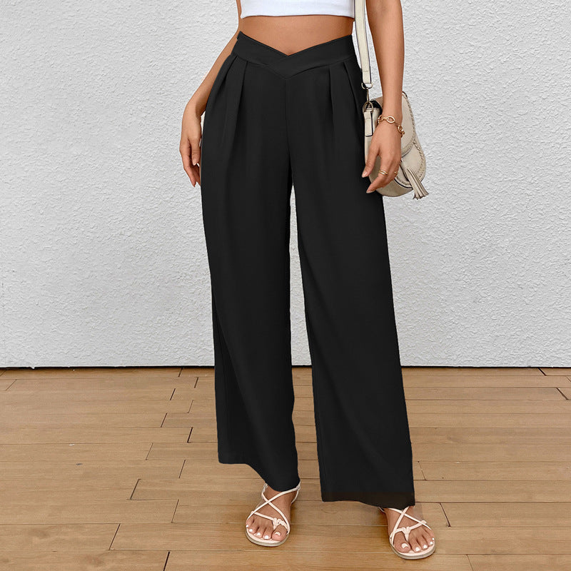 Leisure Trousers Cross Waist Commuter for women