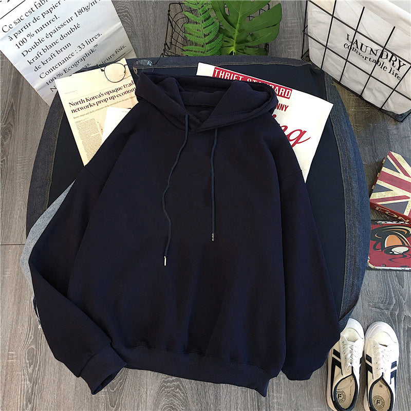 Women And Men's Solid Color Hoodie