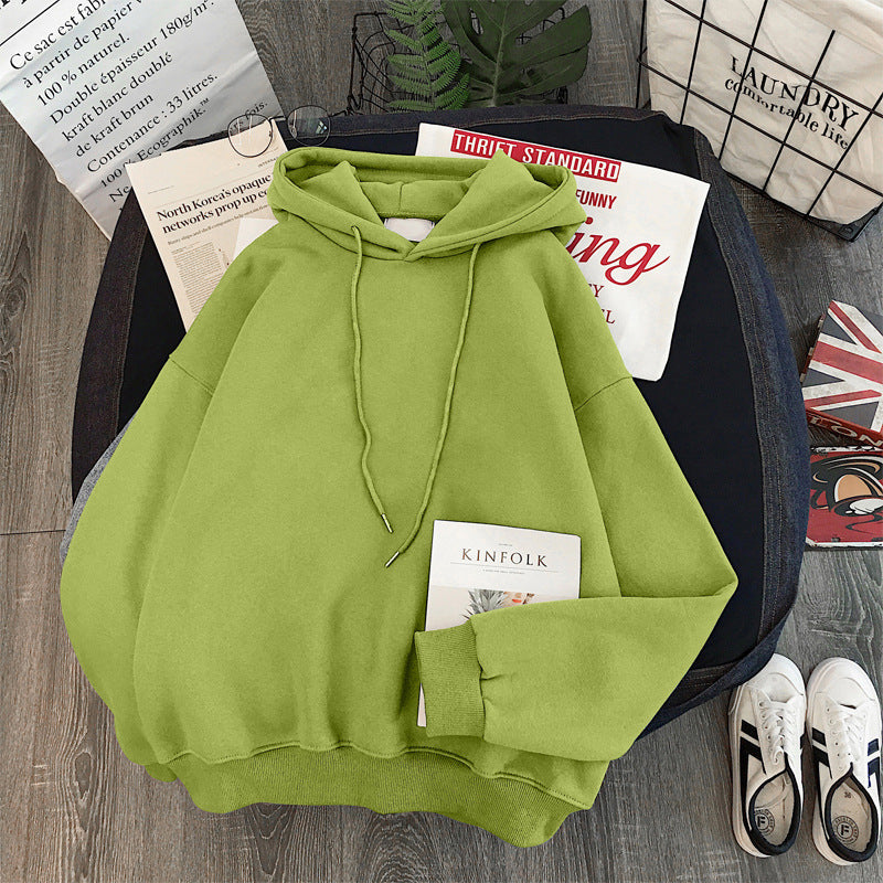 Women And Men's Solid Color Hoodie