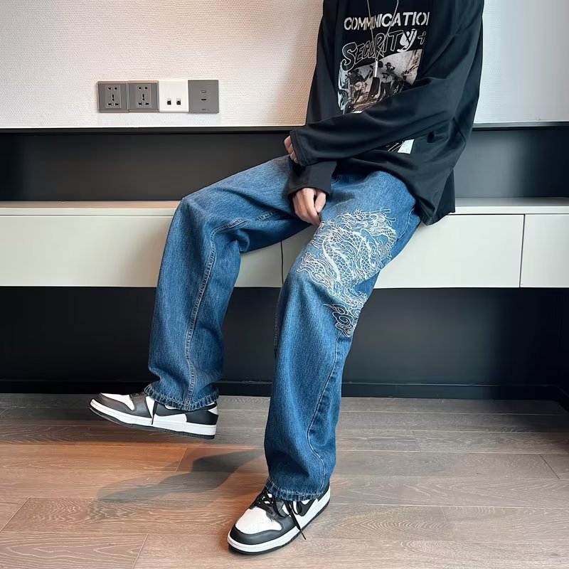Embroidered Jeans For Men