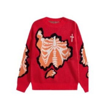 Round Neck Pullover Knitted Sweater