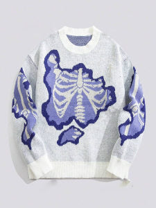Round Neck Pullover Knitted Sweater