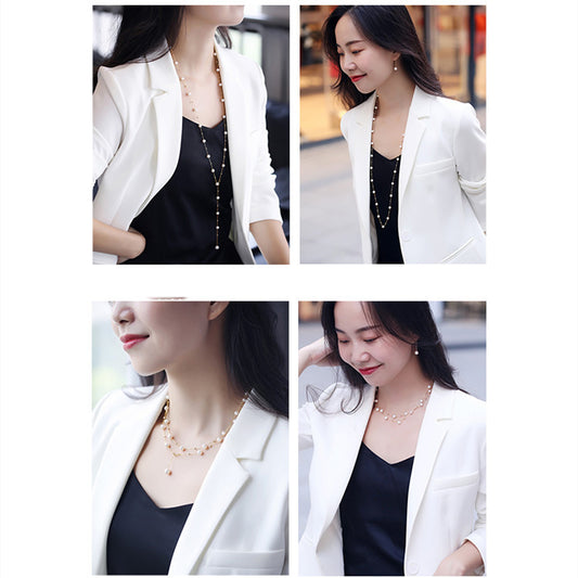 Women's Pearl Gypsophila Necklace