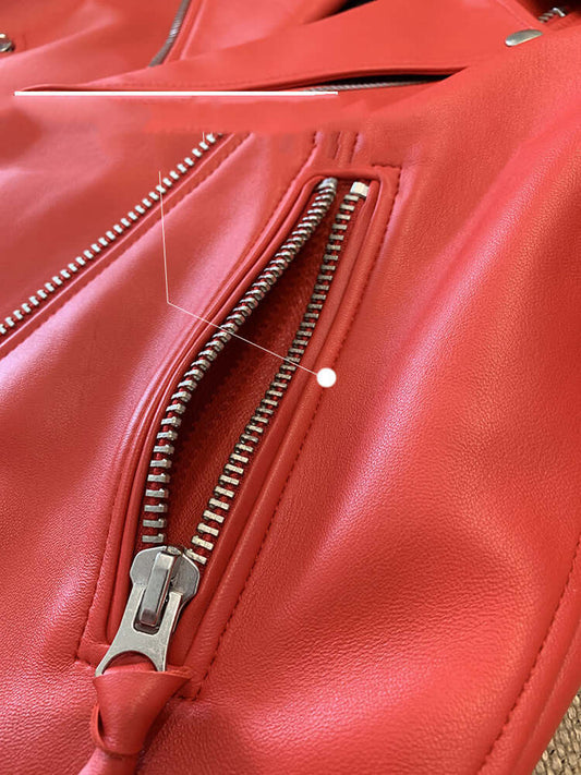 Women's Sheepskin Casual Jacket | Smooth Zipper Placket