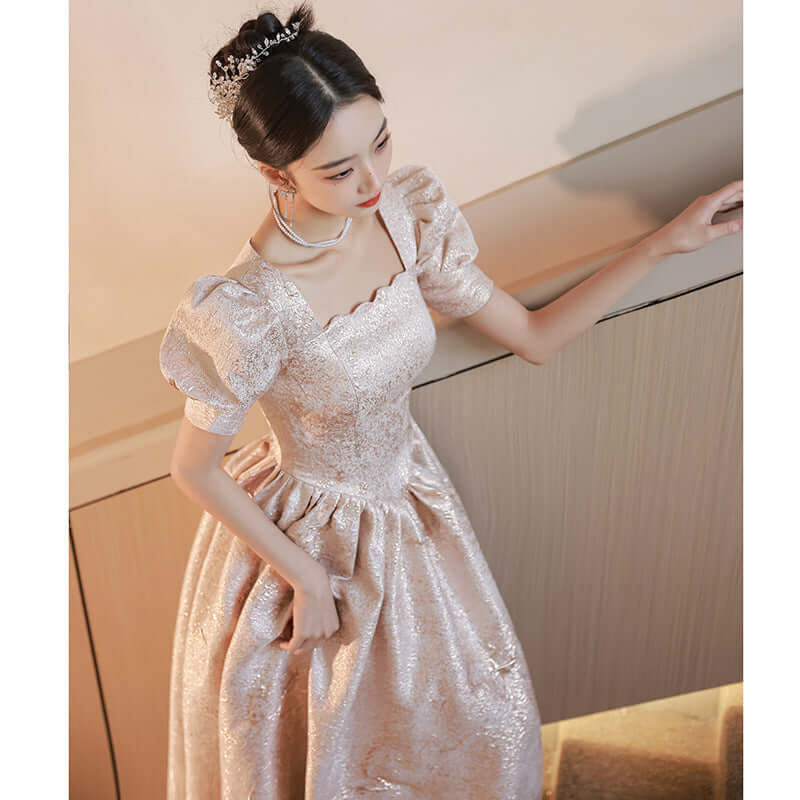 Women's Champagne Evening Dress UK
