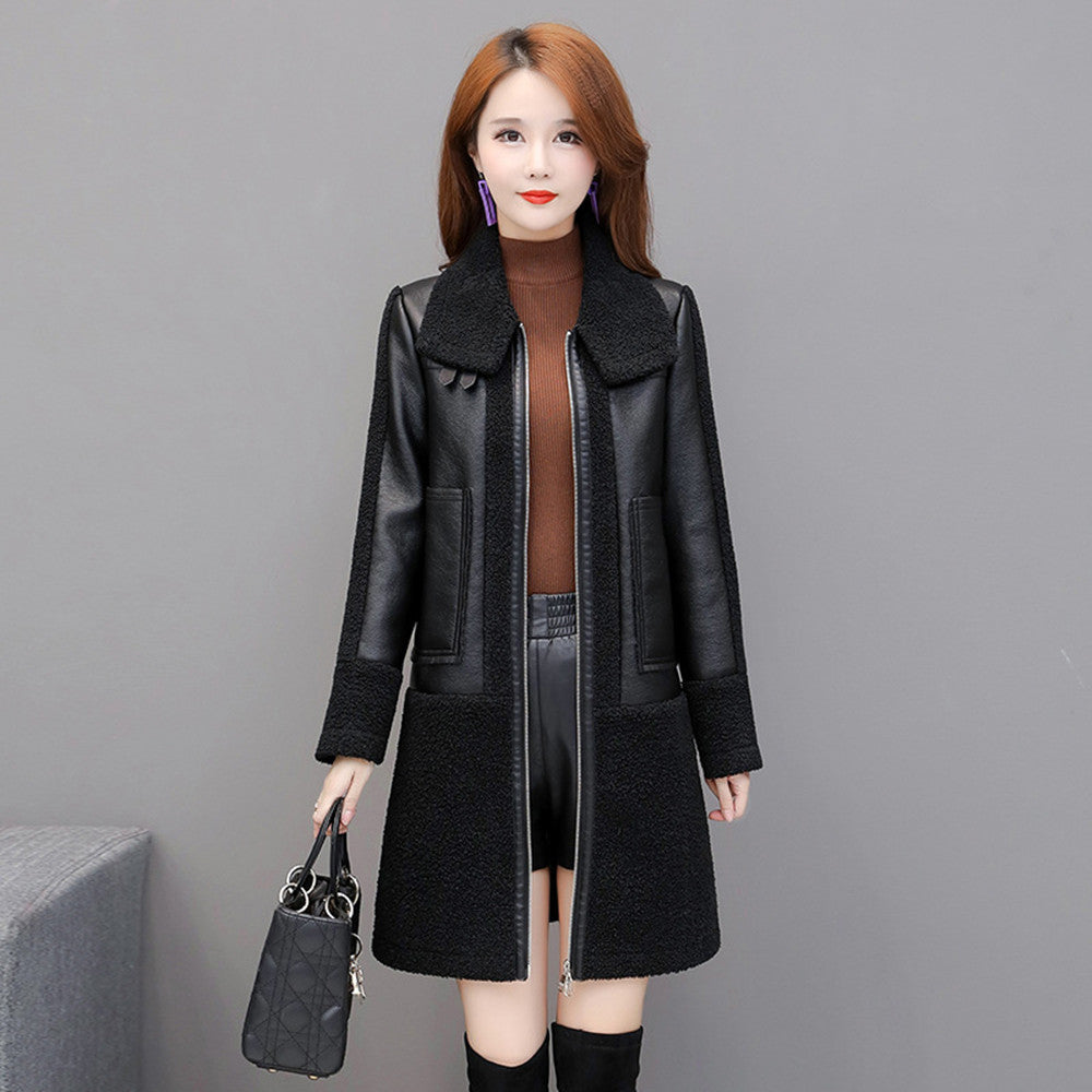 Winter Collection: Elegant black coat for women, perfect for stylish winter outfits.