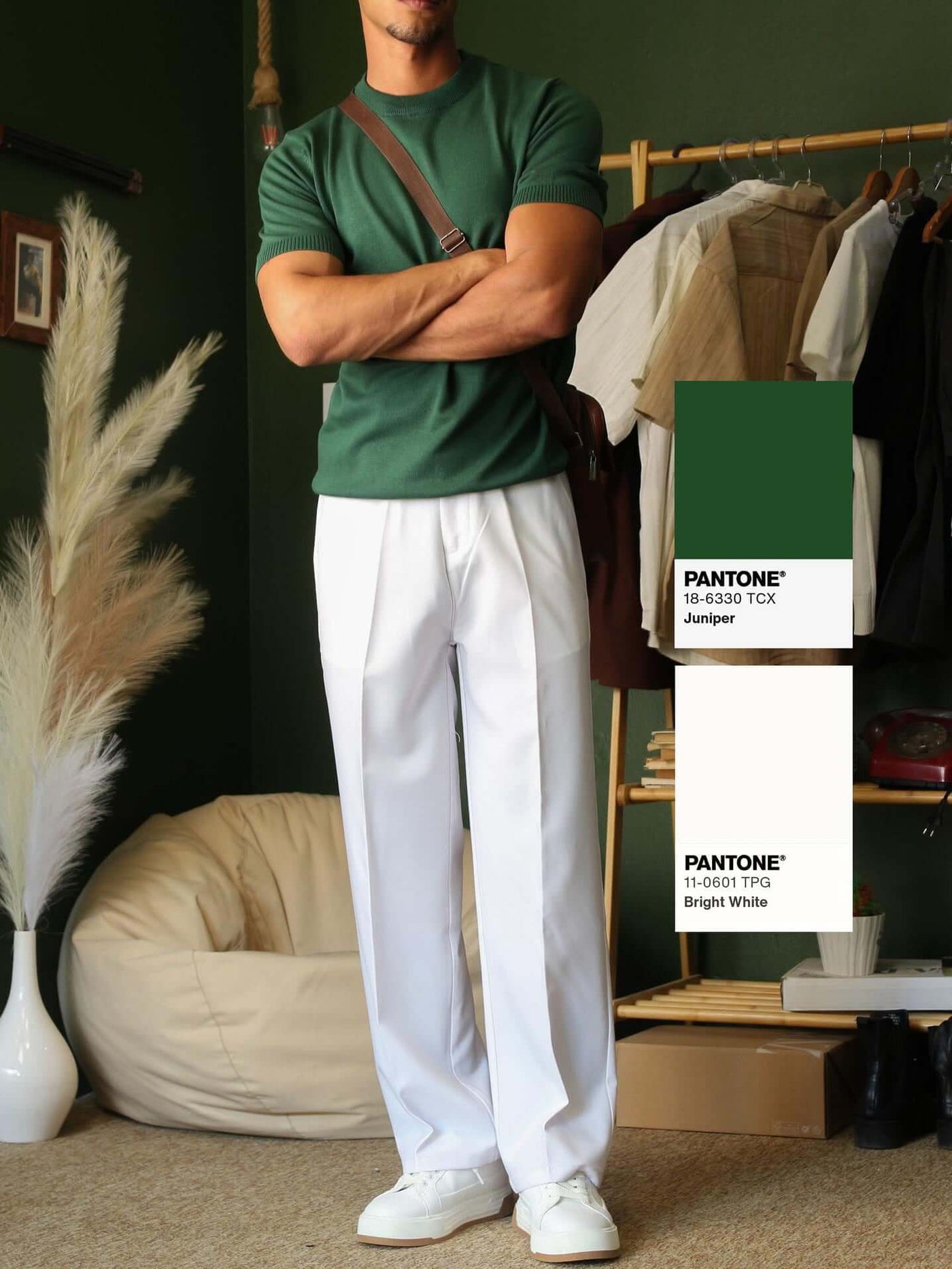 Men's Classic Polyester Regular Fit Pants