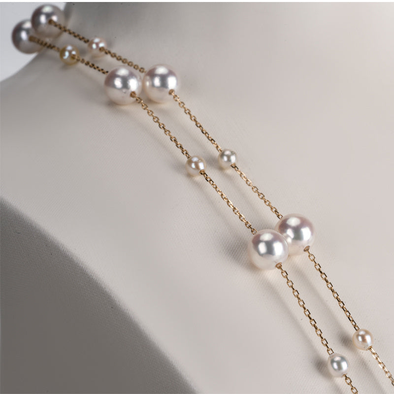 Star Pearl Sweater Necklace