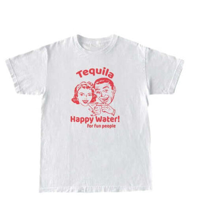Tequila Retro Graphic T-Shirt UK | Youth Fashion T-Shirt White2