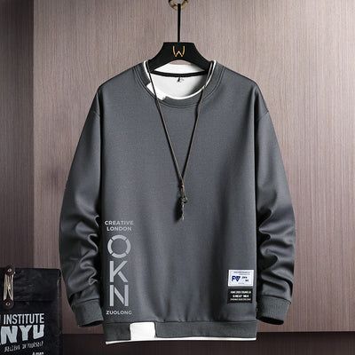 Men's Casual Sweatshirts Hoodie Grey