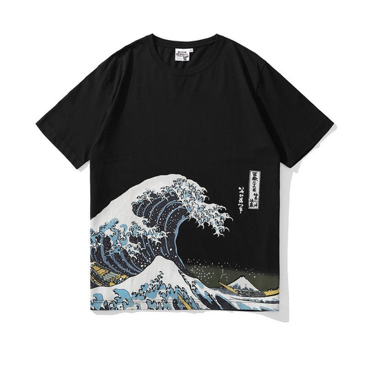 Japanese Fashion Short-sleeved T-shirts For Men And Women