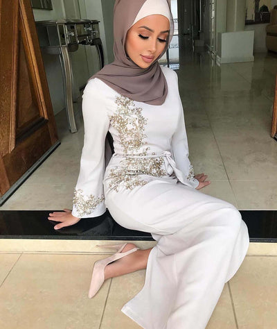 Amara Dubai Abaya – Timeless Arabic Style Abaya White