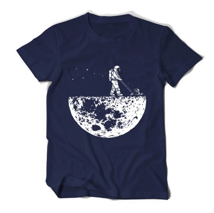 Moon Design T-Shirt - Navy Blue