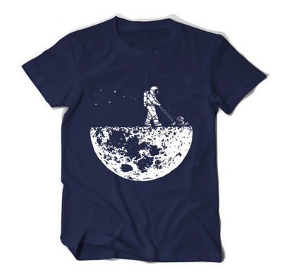 Moon Design T-Shirt - Unisex | Printed T-Shirt UK Navy Blue