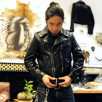 Men's Horse Leather Biker's Jacket