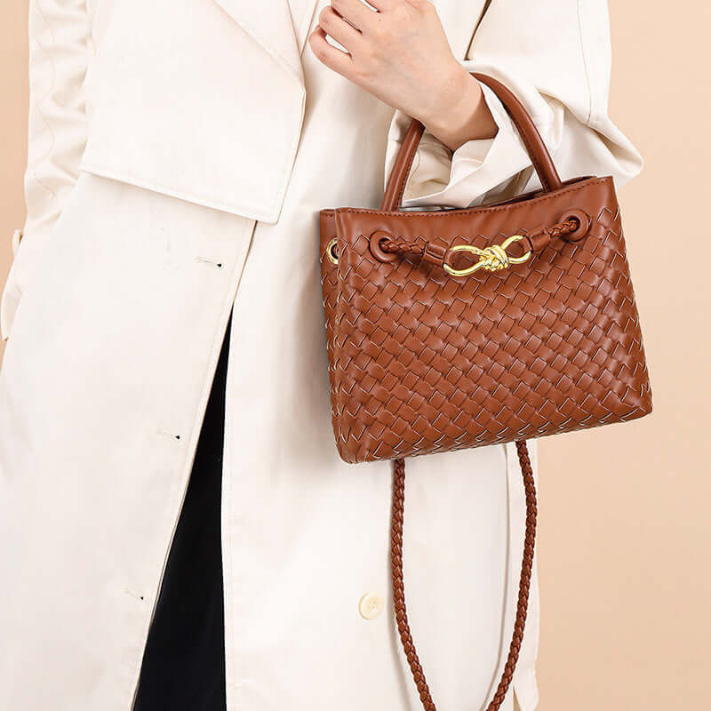 Woven Leather Bag | Women's Urban Simplicity