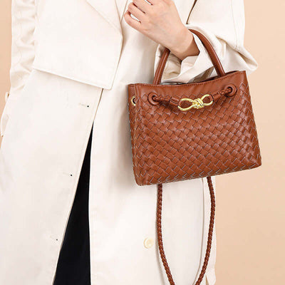 Woven Leather Bag | Women's Urban Simplicity