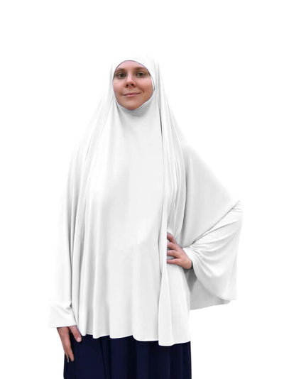 Sakina Prayer Abaya – Comfortable Worship Abaya White