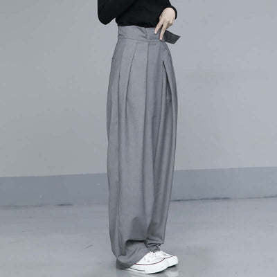 Draped Velcro trousers | Wide Leg Pants