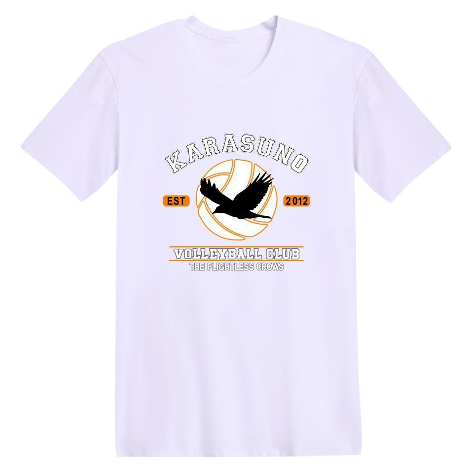 Unisex Harajuku Anime Print T-Shirt UK White