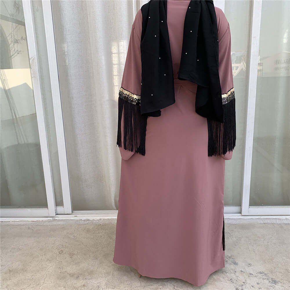 Nour Kimono Abaya – Modern Kimono Abaya UK Pink