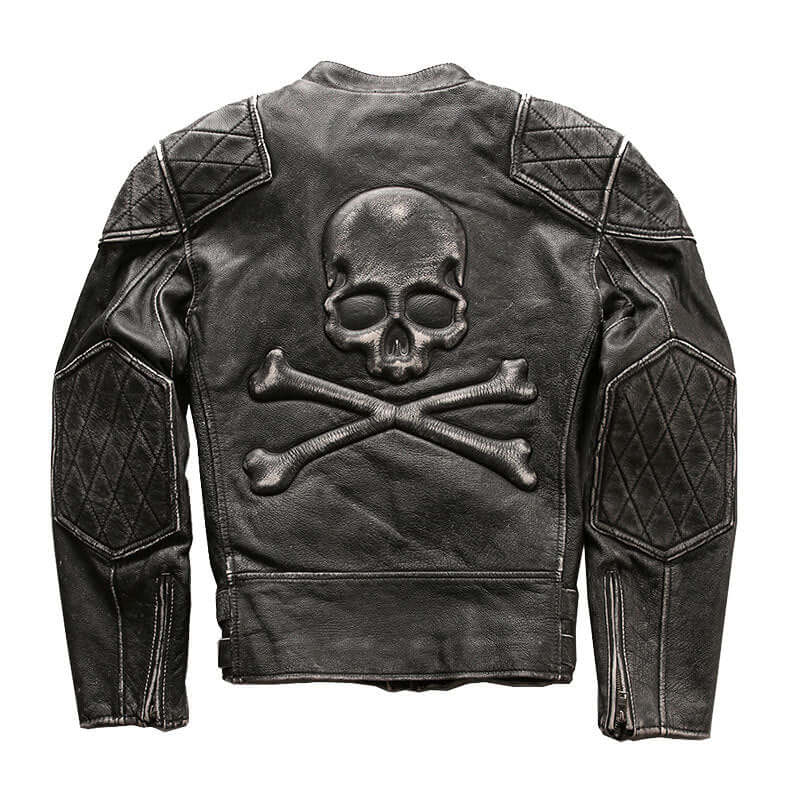Men's First Layer Cowhide Leather Jacket
