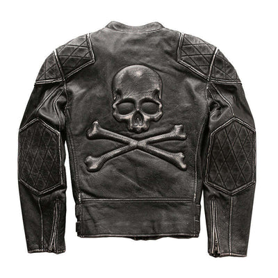 Men's First Layer Cowhide Leather Jacket