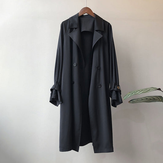 Mid-Length Plus Size Coat Korean Style Loose Small Coat