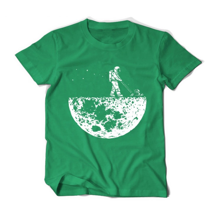 Moon Design T-Shirt - Green