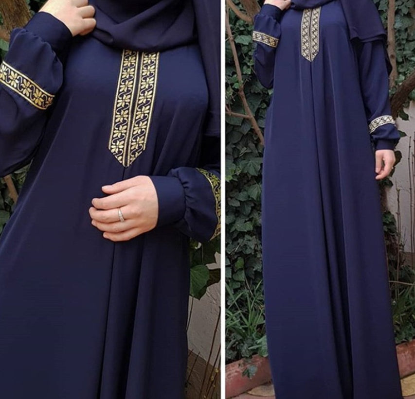 Nawal Abaya – Printed Plus Size Abaya Dress UK | World of Trendz