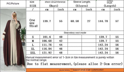 Wadah Abaya Two-Tone Elegance UK | Two Piece Abaya