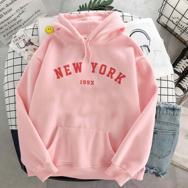 Women's And Men's Velvet Sweatshirt Pink B