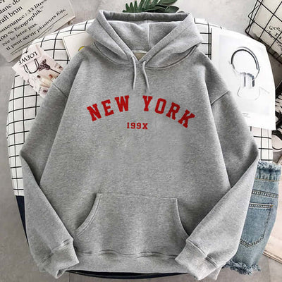 Women's And Men's Velvet Sweatshirt Grey B