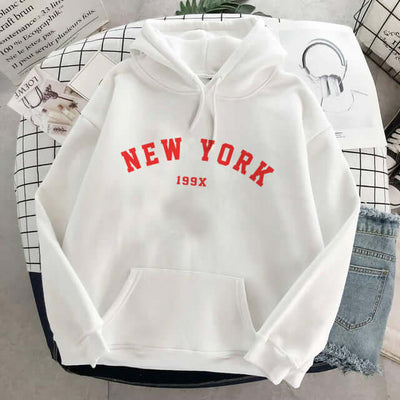 Women's And Men's Velvet Sweatshirt White B