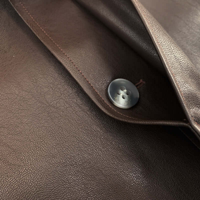 Fashionable Short Brown Leather Jacket Women UK