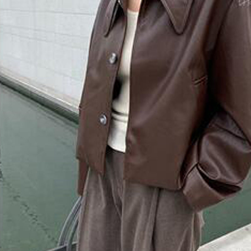 Fashionable Leather Jacket for Women