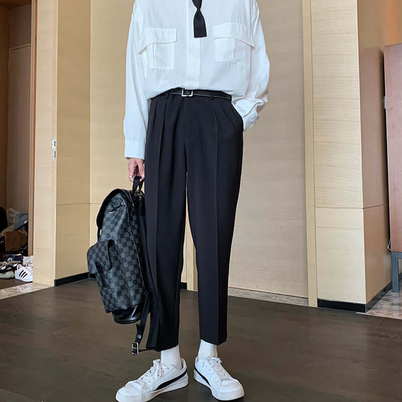 Men's Loose Feet Cropped Trousers