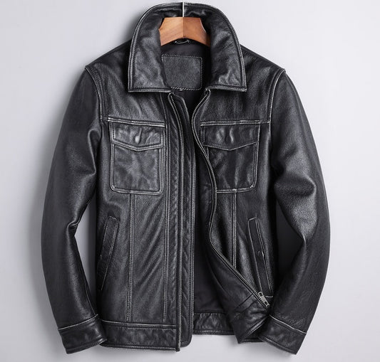 Men's Autumn Leather Jacket