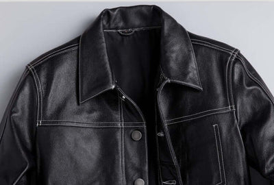 Men's Winter Leather Jacket | Classic Design Black