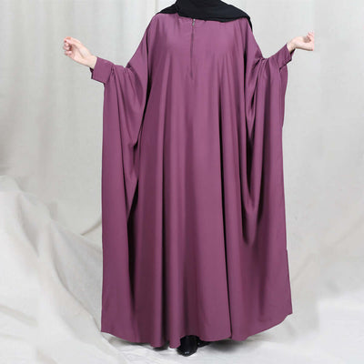 Amira Abaya | Flowing Elegance Purple One size